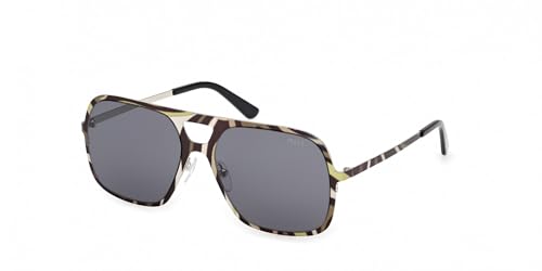 Emilio Pucci Damen Emilio Pucci EP0238 20A Sonnenbrillen Metall Mehrfarbig Rauch Quadratisch Normal