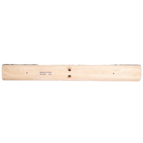 Image of Wide Block Horsehair Broom, Concrete, 24 Inch, Natural Horsehair, Wide Wood Block, Brush, Assembled in USA, 6442