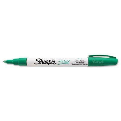 Sharpie Oil-Based Fine Point Paint Markers, 12 Green Markers (37304)