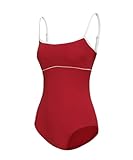 ModLatBal Women's Camisole Leotard with Adjustable Straps for Ballet Dance Bodysuit
