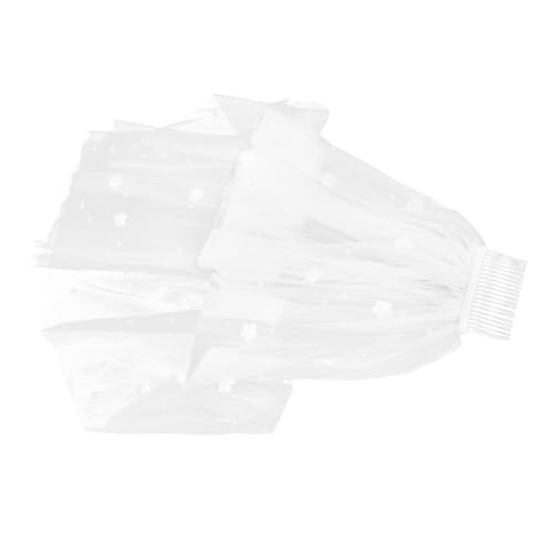 Velo de novia con peine bordado floral y perlas artificiales diseño exclusivo