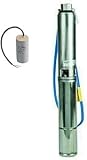 4GS11 POMPA SOMMERSA PER POZZI LOWARA HP1.5 V230V400 90LTMIN MOTORE EBARA MADE IN ITALY (V230+CONDENSATORE)