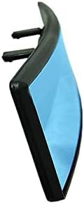 ICBEAMER 11.8" 300mm Convex Anti-Glare Blue Surface Easy Clip on Wide Angle Panoramic Blind Spot Fit Auto Interior Rear view Mirror