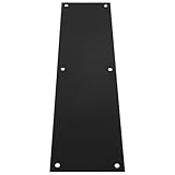 HOMSFOU Edelstahl-Tür-Trittplatte, robuster Fußleistenschutz für Innen- und Außentüren, kratzfeste Wandsockelleisten mit elegantem, modernem Finish und staubblockierendem Design