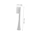 Baluue 3pcs Replacement Heads Toothbrush Replacement Brush Heads for Electric Toothbrush Gentle Cleaning Soft Brush Set