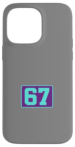 67 Jersey Number Sports Fan Football Baseball Soccer Team スマホケース iPhone 14 Pro Max 用