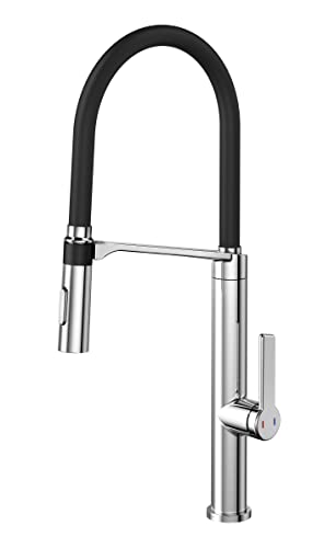 Misturador Monocomando para Cozinha Doc - Chrome/Black Docol Cromado