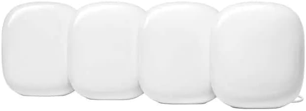 Google Nest WiFi 6 pro (4 Pack, Snow) (Renewed)