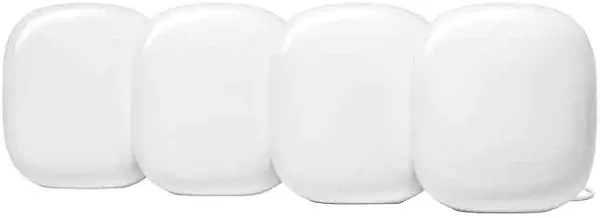 Google Nest WiFi 6 pro (4 Pack, Snow) (Renewed)