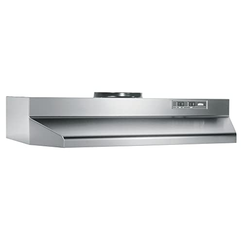 Broan-NuTone 424204 42-inch Under-Cabinet Range Hood with 2-Speed Exhaust Fan and Light, Stainless Steel