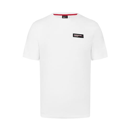 Camiseta Deportiva Porsche Motorsport Blanca XS con Acabados de Alta Costura Racing