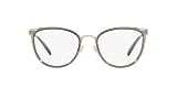 Coach HC5146 Prescription Eyewear Frames, Shiny Light Gold/Transparent Grey/Demo Lens, 54 mm