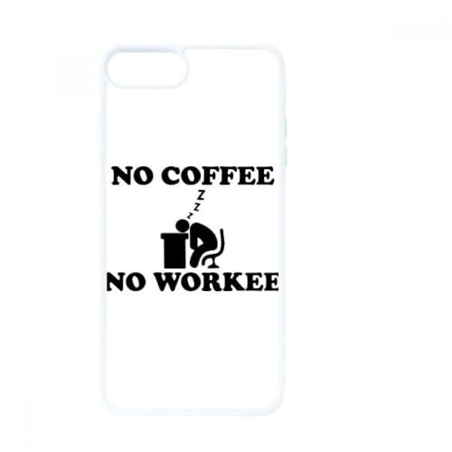Coque iPhone SE 2 Apple 7 8 Blanc design No Coffee No Workee