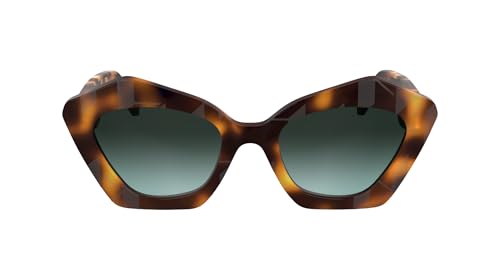 KARL LAGERFELD Womens Sunglasses KL6199S - Dark Tortoise with Gradient Green Lens