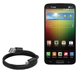 BoxWave Cable Compatible with LG Lucid 3 - DirectSync Cable, Durable Charge and Sync