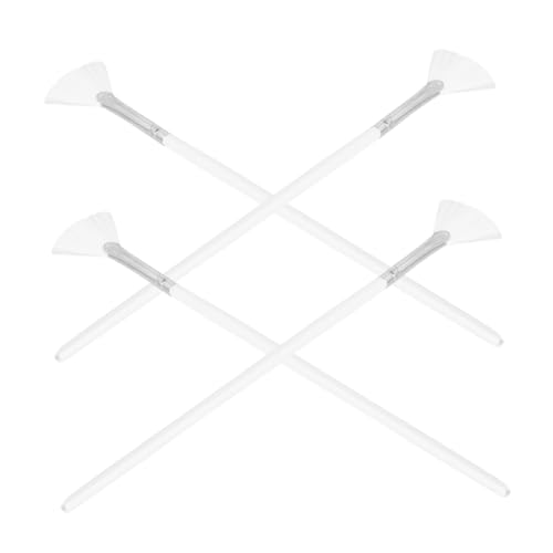 Vaguelly Cepillos De Maquillaje De Ventilador De Cepillos Para Faciales Aplicadores De Herramientas Cosméticas Portátiles Para Cuidado Piel De Mujeres