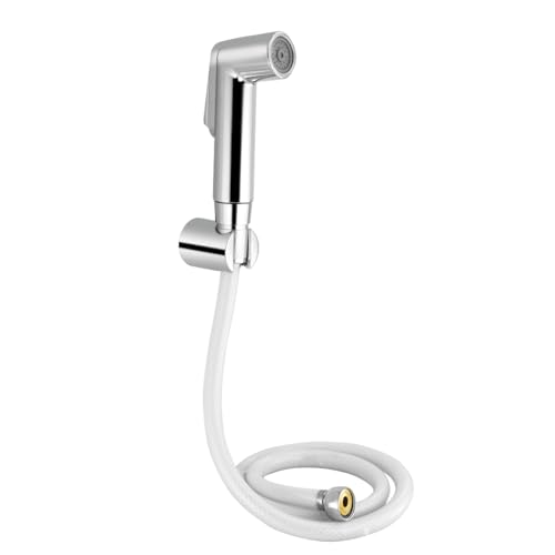 Johnson Bathrooms Wavy Health Faucet | Abs Premium Jet Spray for Toilet| Anti-Corrosion Hand with 1 Mtr Flexible Hose & Wall Hook Yr Warranty (S0948Camz - Chrome Colour) (B0D2S1GNXL) Amazon Price History, Amazon Price Tracker