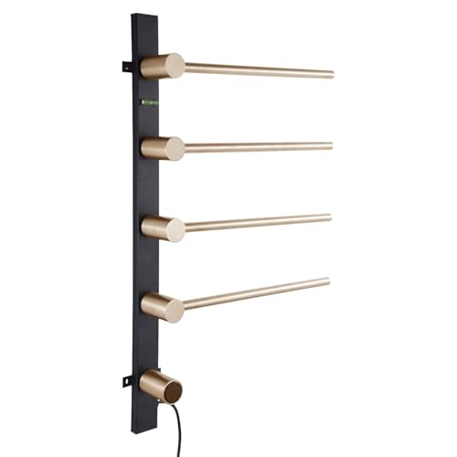 Electric Towel Rack,Wall Mount Bathroom Towel Warmer | Adjustable Temperature Towel Warmer with Display, Timer for Home, Gym, Apartment