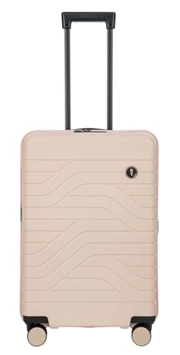 Bric's Ulisse Trolley 65 cm extensible rose perle : valise moyenne de 68 à 75 L