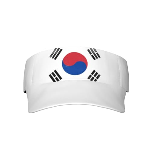 Mignon Drapeau de la corée du sud Sport Pare-Soleil Chapeaux réglable Vide Haut Casquette de Baseball Drapeau sud-coréen Casquettes de Soleil pour Femmes Hommes