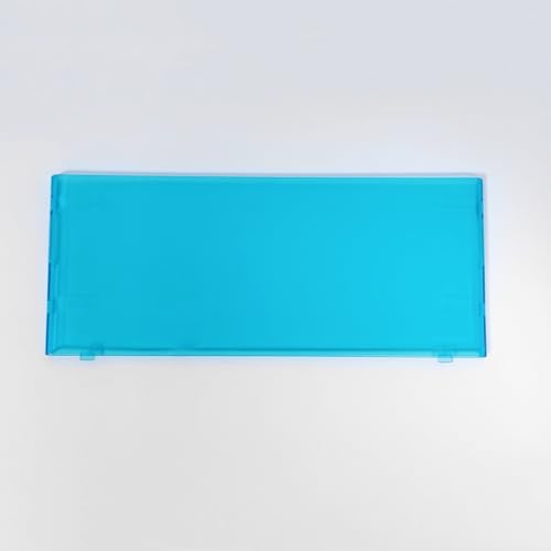 Image of Front Back Housing Shell Case Cover Top /Bottom Faceplate Plates Replacement for Nintendo New 3DS Console (Transparent Blue+Transparent Yellow)