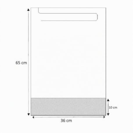 Clim Profesional - Babero desechable adultos con receptáculo. Caja 500 uds