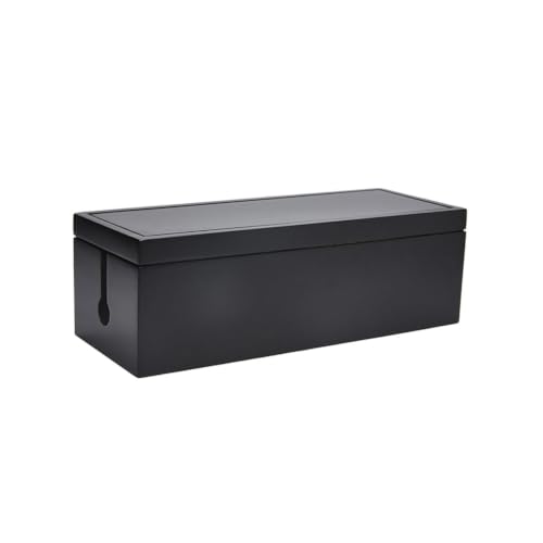 Boîte pour câble de charge noire KOMBIUDA pour organiser le coin salon et le bureau de maison