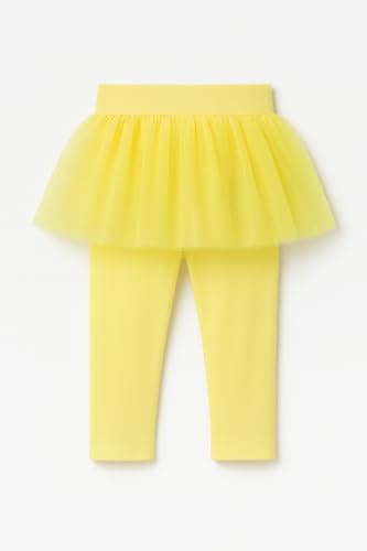 Toddler Girl Tulle Skirt Leggings – Soft Cotton Blend Leggings with Attached Tutu Skirt – Dance, Casual, or Party Outfit2