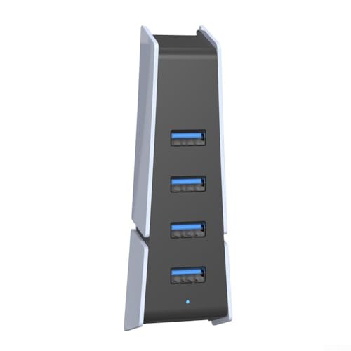 Divisor compacto de concentrador USB con 4 puertos para PS5 Slim, ideal para conexión de múltiples dispositivos