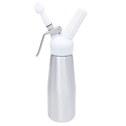 Mimo Style Garrafa Sifão de Alumínio para Chantilly 500ml. Com 3 Opções de Bico