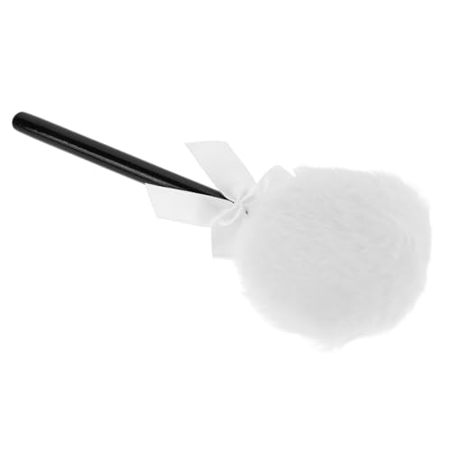 OUNONA Polvo Corporal Puff Esponjoso con Mango Suave y Seguro para Maquillaje Facial y Corporal Material Plush para Casa y Salón Color