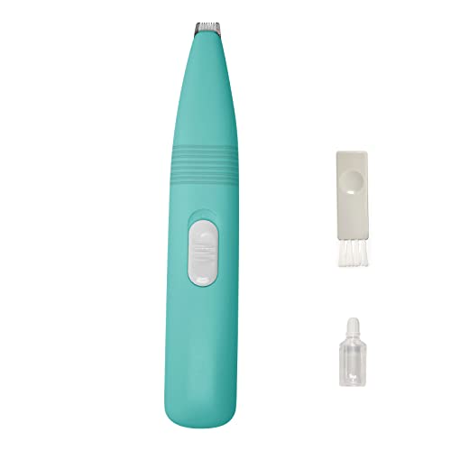 Dog Grooming Clippers-Dog paw Trimmer-Dog Hair Clipper with Detachable Ceramic Blade-Dog Trimmer for Grooming-paw Trimmer for Dogs-Dog face Trimmer-for Dogs and Cats-Eyes-Face-Ears-Paw (Dry Battery)