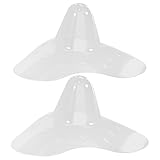 Beaupretty Protector de Pecho de Silicona Transparente para Lactancia, Cubierta Flexible sin Costuras, Tamaño Ajustable, Ventilado y Suave, 2 Piezas para Madres Primerizas y Recién Nacidos,