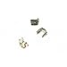 #5C Nylon Top Stops Nickel Light - 3 Prong - 50 Pair