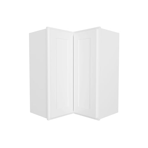 Image of Furinno Shaker Wall Easy Reach Kitchen Cabinet, Ready to Assemble, 24 D x 24 W x 30 H, White