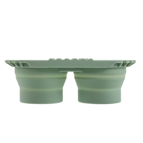 Alipis Lave-pinceaux Pliable en Silicone Vert, Seau Multifonction pour Peinture à L’Huile, Acrylique et Aquarelle, Organisateur et Porte-pinceaux Portable pour Artistes, Bassine