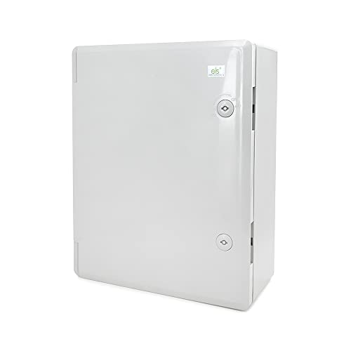ELS Elektrotechnika Armario de distribución industrial IP65, placa de montaje galvanizada, con junta perimetral, carcasa de pared, carcasa vacía, plástico ABS, armario vacío, 420 x 520 x 190