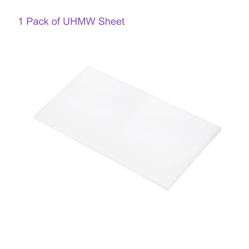 Image of DMiotech 12 x 24 x 1 /2 Inch Plastic UHMW Sheets, Ultra High Molecular Weight Polyethylene, Opaque White Polyethylene Board for Automotive, Chemical, Manufacturing, DIY Home Kitchen