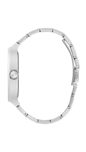 Image of GUESS Silver-Tone Barrel Analog Watch