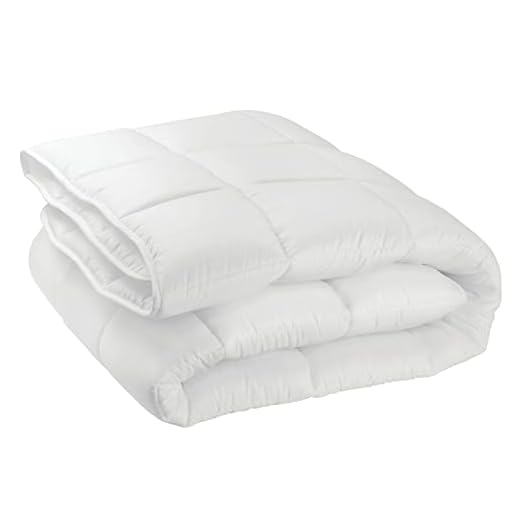 mDesign King All-Season Down Alternative Quilted Duvet Insert or Stand-Alone Comforter - Plush Hypoallergenic Microfiber Fill, Box Stitched - Machine Washable - Optic White
