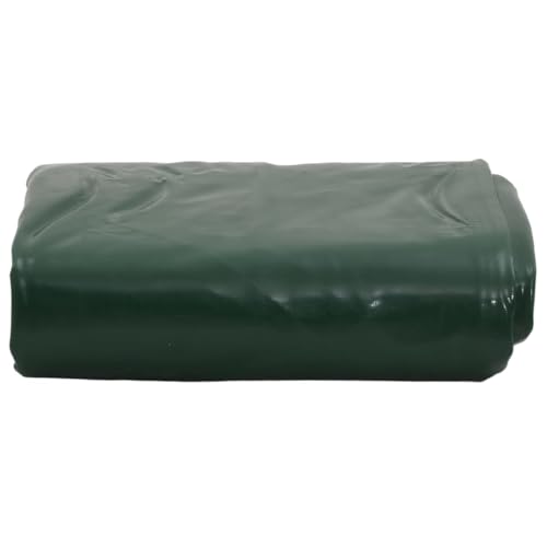 vidaXL Abdeckplane, Plane mit Metall&ouml;sen, Abdeckung UV-Best&auml;ndig Schimmelbest&auml;ndig, Schutzh&uuml;lle Zeltplane Rei&szlig;fest Wasserfest, Gr&uuml;n Ø 2,8 m 650 g/m&sup2;