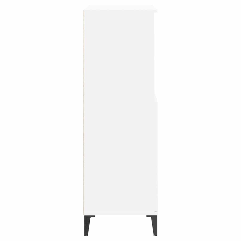 Armadietto alto, bianco, 60 x 36 x 110 cm, in legno