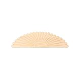 Mingslamas Wood Appliques and Onlays, 1-Pack Decorative Wood Appliques, Unpainted Home DIY Wooden Appliques for Furniture, Door Cabinet Dresser Bed Wall Wardrobe Mirror Frame 30x8cm/11.75'x3.06'