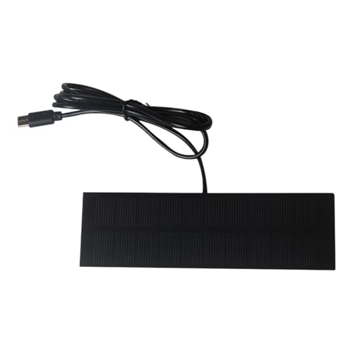 Paneles Solares - Cargador de Panel Solar Exterior 5W 3.7V-5V Banco de Alimentación Plegable Tipo C | Panel Cargador de Batería para Teléfonos, Cámara, Linterna, Ventilador,