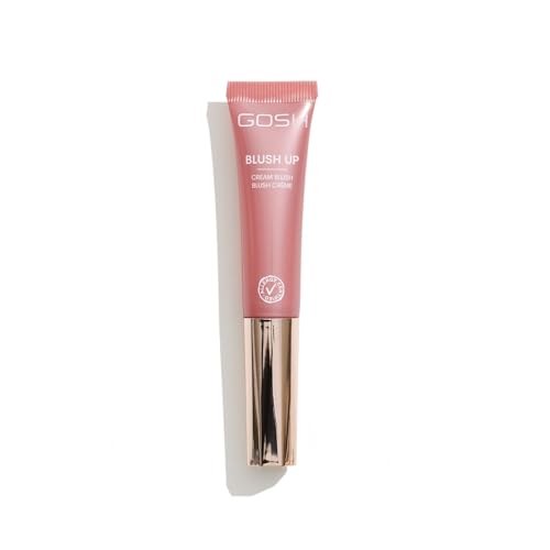 GOSH Cream Blush BLUSH-UP I Blush Stick für definierte Gesichtszüge & sanfte Übergänge I Flüssiges Rouge mit eingebautem Schwamm für unterwegs I parfümfrei, allergiezertifiziert & vegan I 002 Rose