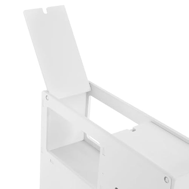 Bathroom Cabinet,Bathroom Storage Cabinet,Rolling Narrow Bathroom Storage Cabinet,Slim Bathroom Storage Cabinet for Home,Bathroom,White