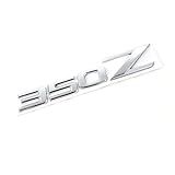 3D Metal Car Stickers Rear Logo Emblem Badge Sticker Decals 350Z 370Z Car Styling Auto Accessories(Silver 350Z)