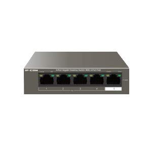 IPCOM SWITCH S1105-4-PWR-H 5-Ports 10/100MBPS DESKTOP POE + SWITCH WITH 4-POE PORTS V1.0 (S1105-4-PWR-H)