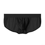 Tissu extensible confortable : fabriqué à partir d'un mélange de 50 % polyamide et 50 % élasthanne, ces slips offrent une élasticité et une respirabilité exceptionnelles pour un confort tout au long de la journée. [Design de poche convexe en U] La po...