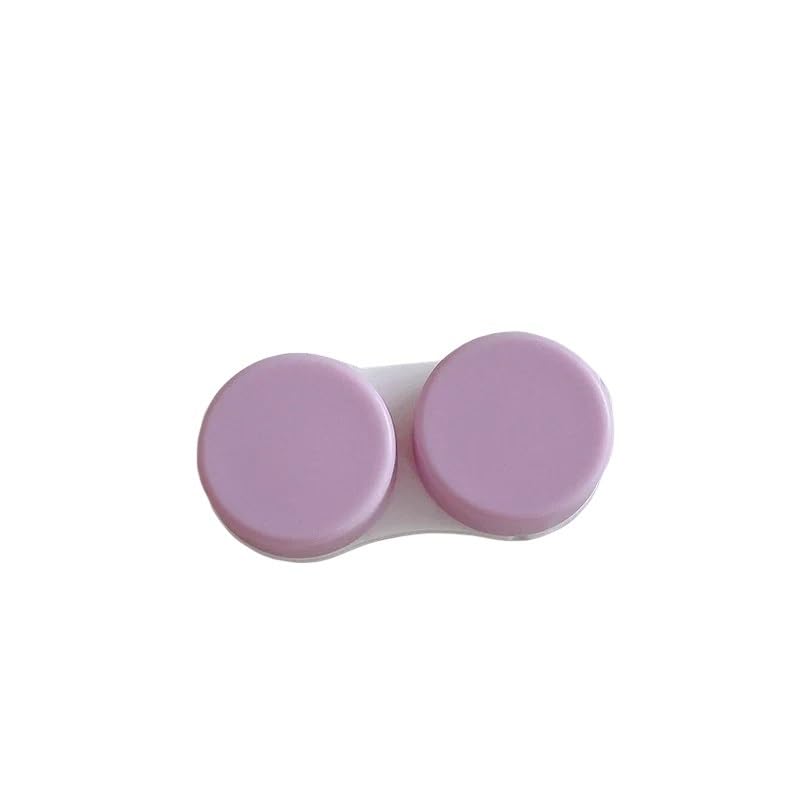 YZWHKJ Portalentillas,Estuche Lentillas Estuche portátil for Lentes de Contacto, 10 Unidades, for el Cuidado de los Ojos, Caja de Almacenamiento de Lentes de Contacto de Color.(Purple)